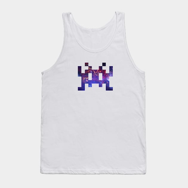 Space Invaders - Galaxy Tank Top by smilingnoodles